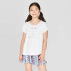 Girls' Short Sleeve T-shirt - Art Class White