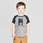 Petitetoddler Boys' Dc Comics 'trust Me I'm A Hero' Batman Short Sleeve T-shirt - Gray