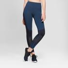 Women's 7/8 Seamless Two Tone High-waisted Leggings - Joylab Dark Night Blue Denim
