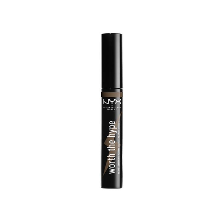 Nyx Professional Makeup Worth The Hype Mascara Brown - 0.23 Fl Oz, Brownish Black