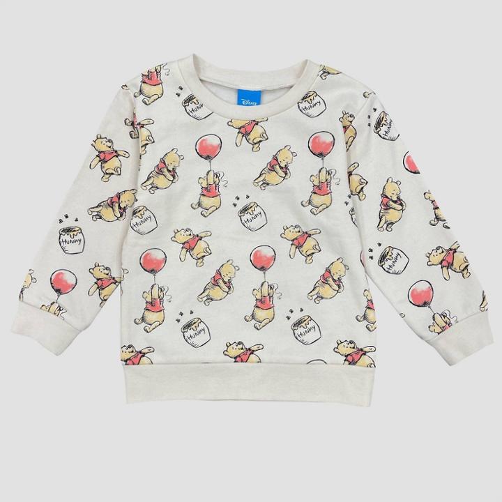 Toddler Girls' Winnie The Pooh Sweatshirt - Beige