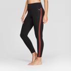 Women's High-waisted Striped 7/8 Leggings - Joylab Black/port Royale