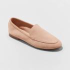 Women's Mila Microsuede Deconstructed Loafers - A New Day Blush