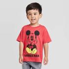 Petitetoddler Boys' Disney Mickey Mouse Short Sleeve T-shirt - Red