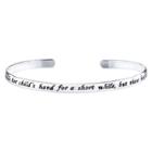 Distributed By Target Silver Plated A Mother Holds Her Child's Hand Bracelet, Girl's