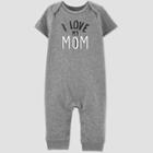 Baby Boys' Family Love 1pc 'i Love My Mom' Jumpsuit - Just One You Made By Carter's Gray
