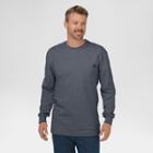 Dickies Men's Big & Tall Cotton Heavyweight Long Sleeve Pocket T-shirt- Charcoal (grey) Xxxl Tall,