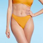 Women's High Leg Extra Cheeky Bikini Bottom - Shade & Shore Yellow