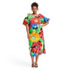 Plus Size Floral Puff Sleeve Dress - Christopher John Rogers For Target