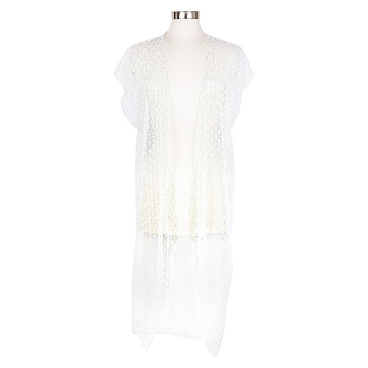 Sylvia Alexander Kimono With Sleeves - White, Women's