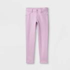 Girls' Mid-rise Knit Jeggings - Cat & Jack Purple