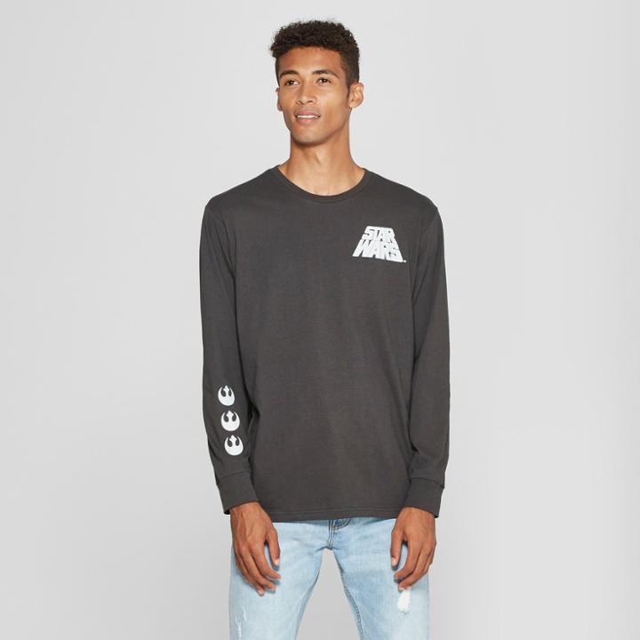 Men's Star Wars Long Sleeve T-shirt - Vintage Black