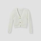 Girls' Short Button Cardigan - Cat & Jack Light Cream Xs,