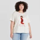 Live Nation Women's Mariah Carey Christmas Tree Short Sleeve Graphic T-shirt - White