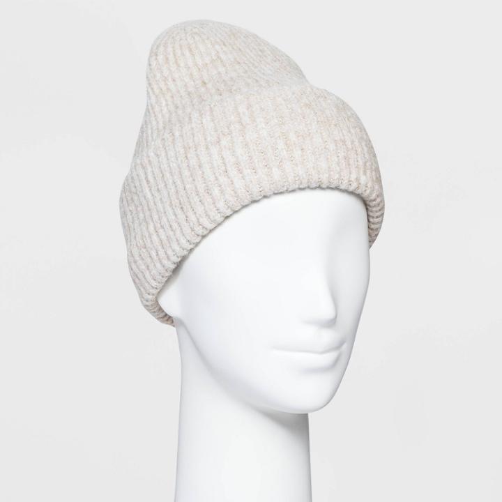 Adult Double Cuff Beanie - Universal Thread Cream, Ivory