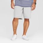 Men's Big & Tall 10.5 Striped Chino Shorts - Goodfellow & Co Gray