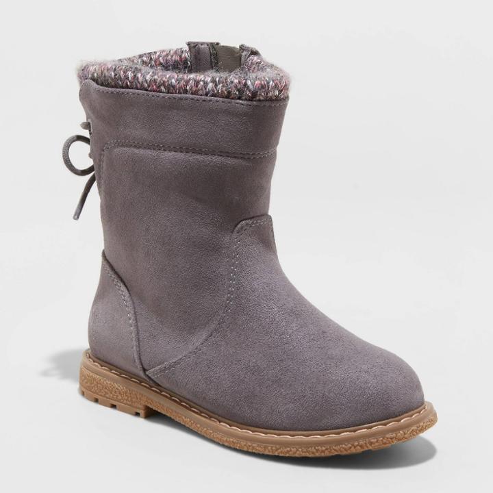 Toddler Girls' Walda Riding Boots - Cat & Jack Gray