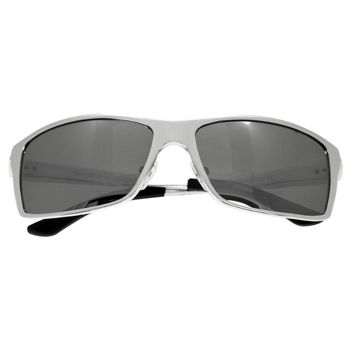 Breed Men's Kaskade Polarized Sunglasses With Aluminum Frame And Arms - Silver/silver,