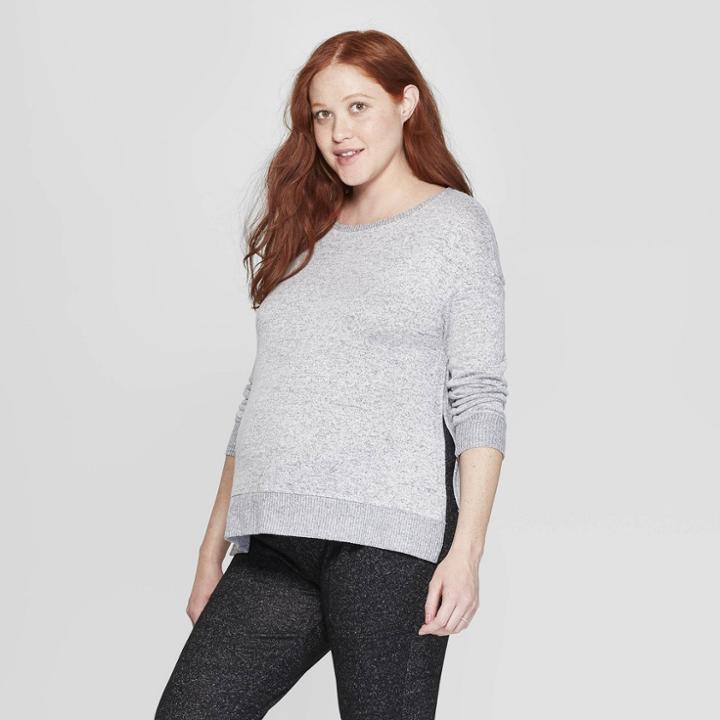 Women's Perfectly Cozy Nursing Lounge Sweatshirt - Stars Above Gray