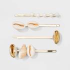 Shell And Pearl Bobby Hair Clips And Pins - A New Day Gold