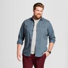 Men's Tall Long Sleeve Military Twill Button-down Shirt - Goodfellow & Co Ionic