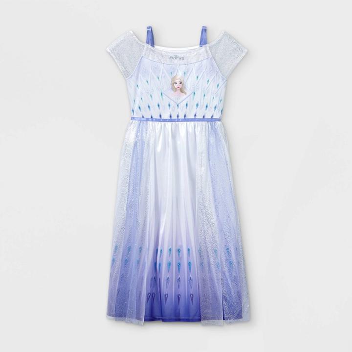 Girls' Disney Frozen Elsa Nightgown - Blue