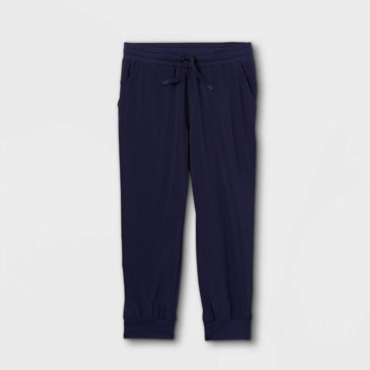 Girls' Woven Capri Pants - All In Motion Navy