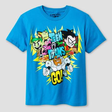 Teen Titans Go! Boys' Teen Titans Short Sleeve T-shirt - Turquoise