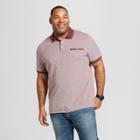 Men's Big & Tall Solid Regular Fit Short Sleeve Novelty Polo Shirt - Goodfellow & Co Ripe Red