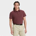 Men's Stretch Woven Polo Shirt - All In Motion Berry