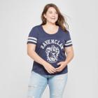 Women's Harry Potter Plus Size Short Sleeve Ravenclaw Crest Graphic T-shirt (juniors') Navy