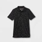 Boys' Printed Golf Polo Shirt - All In Motion Black