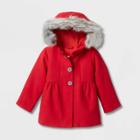 Toddler Girls' Long Sleeve Jacket - Cat & Jack Dark Red