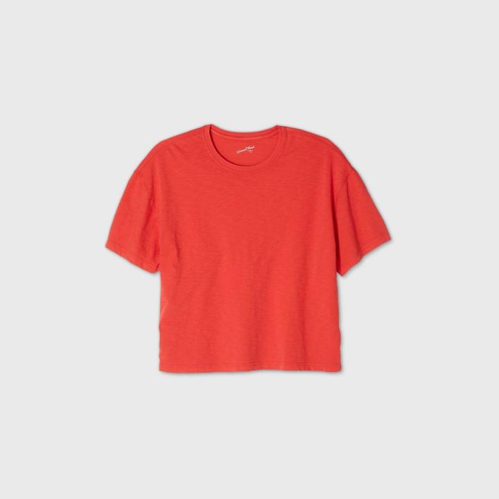 Women's Plus Size Sleeveless T-shirt - Universal Thread Red