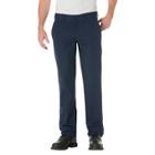 Dickies Men's Big & Tall Slim Straight Fit Lightweight Poplin Pants- Dark Navy