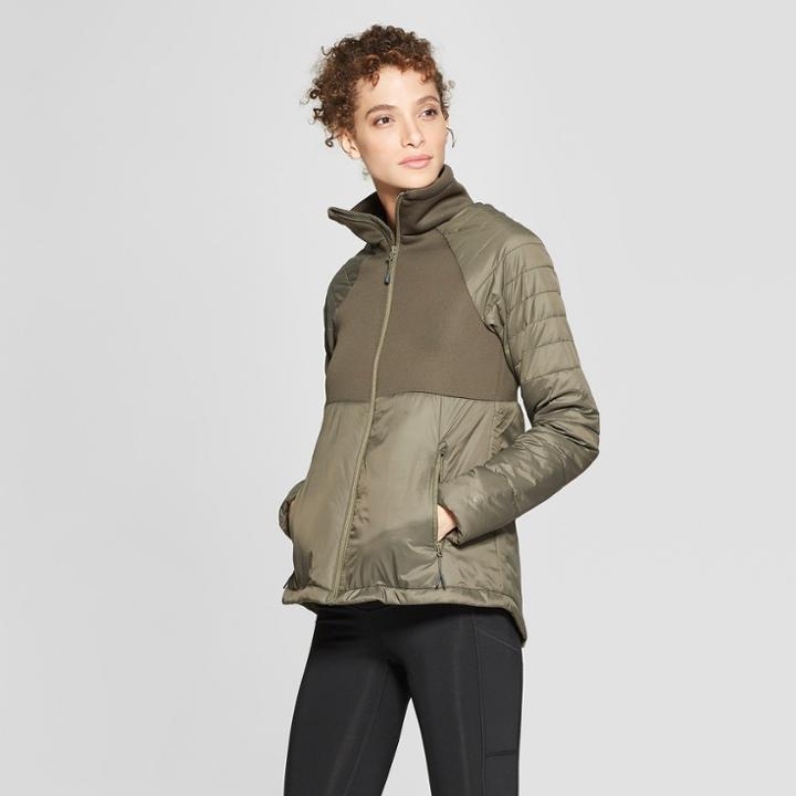 Women's Softshell Hybrid Jacket - C9 Champion Green