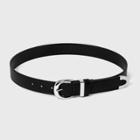 Women's Trouser Belt With Metal Loop - A New Day Black