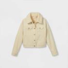 Girls' Sherpa Jacket - Cat & Jack Off-white