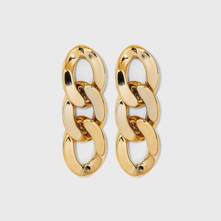 Small Link Drop Earrings - A New Day Gold