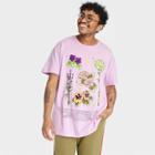 No Brand Pride Adult Short Sleeve T-shirt - Purple Floral