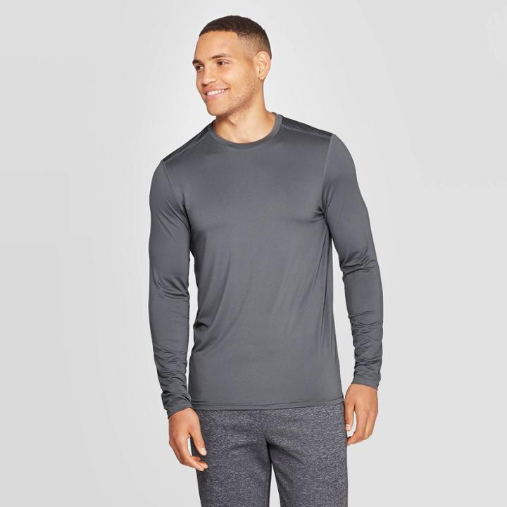 Men's Long Sleeve Soft Touch T-shirt - C9 Champion Silver