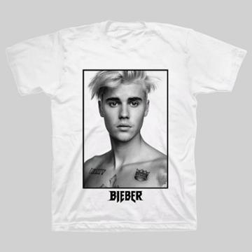 Men's Justin Bieber Short Sleeve Graphic T-shirt - White