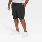 Men's Big & Tall 8 Regular Fit Pull-on Shorts - Goodfellow & Co Black