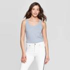 Women's Sleeveless Crewneck Tank Top - Universal Thread Wishful Blue