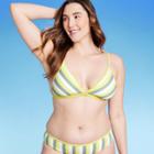 Kona Sol Women's Plus Size Triangle Bikini Top - Kona