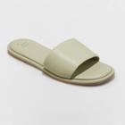 Women's Lulu Slide Sandals - A New Day Green