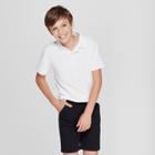 Petiteboys' Short Sleeve Stain Release Uniform Polo Shirt - Cat & Jack White L, Boy's,