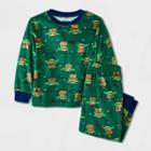 Toddler Boys' Star Wars Baby Yoda Festive Pajama Set - Green