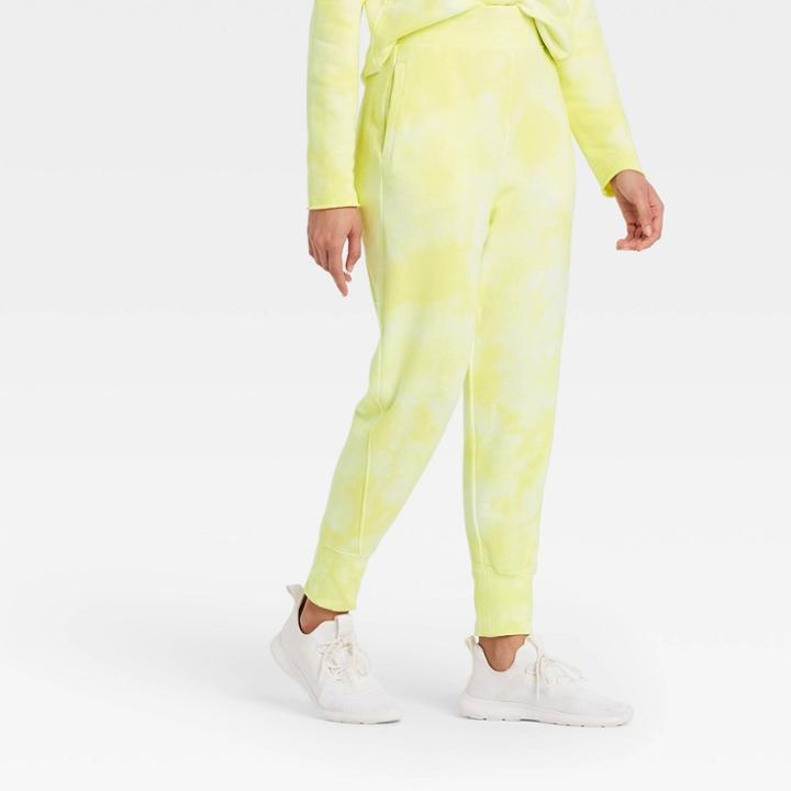 Women's Mid-rise Tie-dye Drop Crotch Jogger Pants With Asymmetrical Zipper Pocket - Joylab