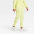 Women's Mid-rise Tie-dye Drop Crotch Jogger Pants With Asymmetrical Zipper Pocket - Joylab